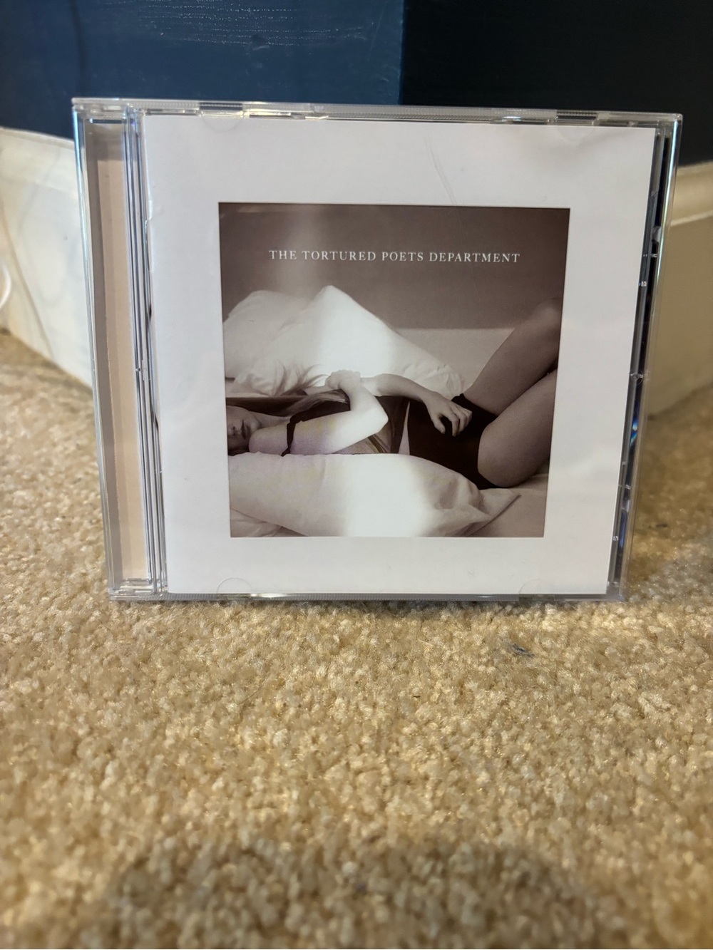 Taylor Swift White & Black CD — The Tortured Poets Department